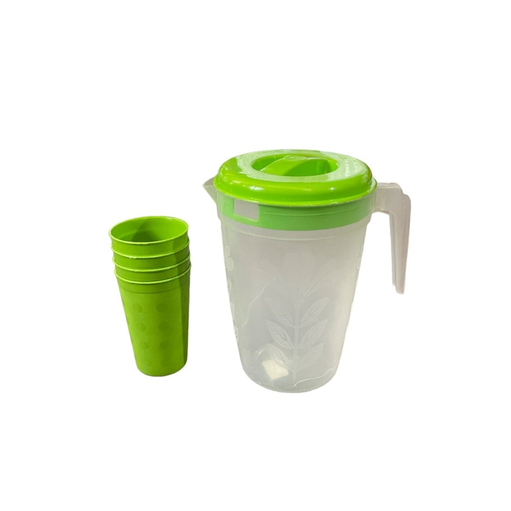 5PC Ikhaya Plastic Water Jug Set - Style Phase Home