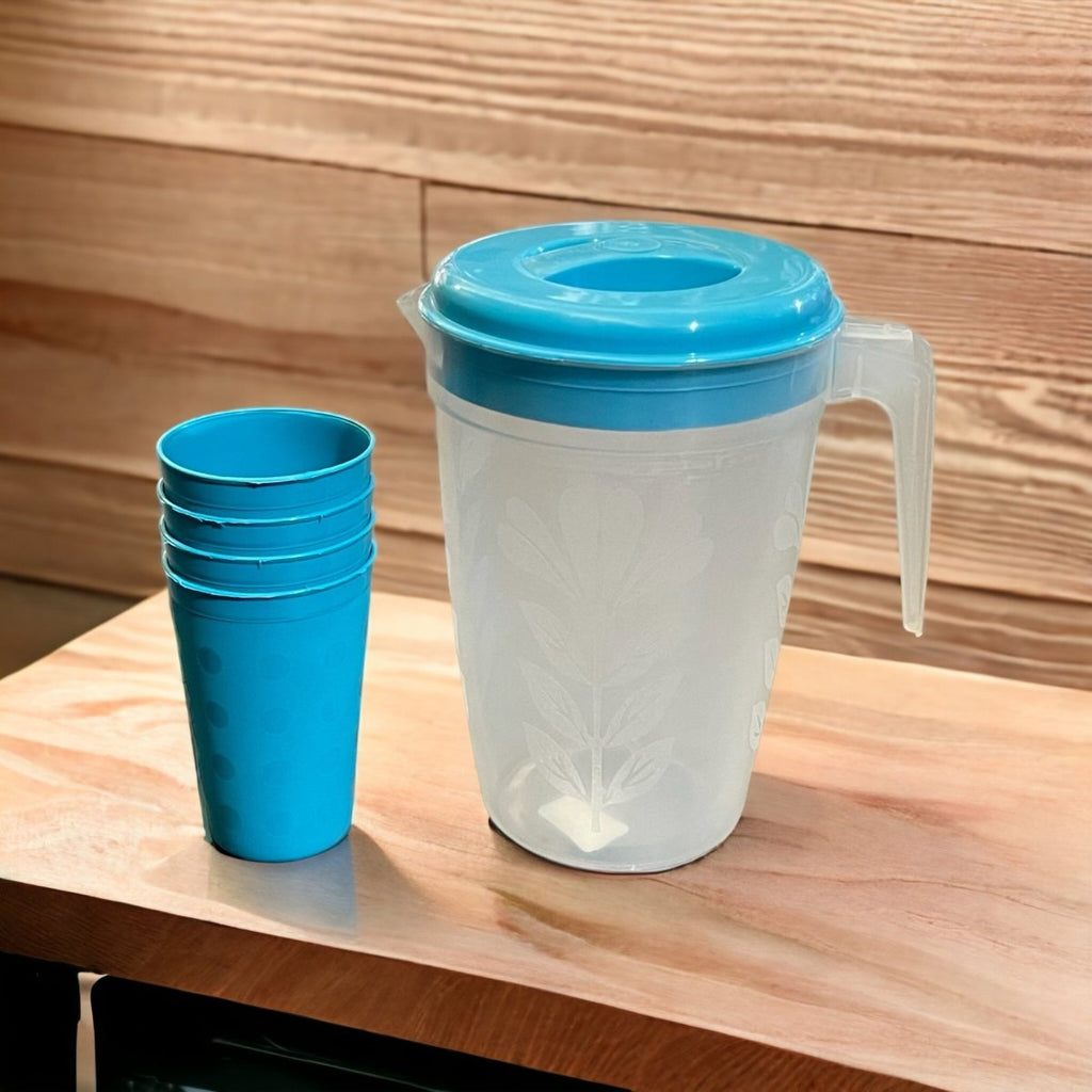 5PC Ikhaya Plastic Water Jug Set - Style Phase Home