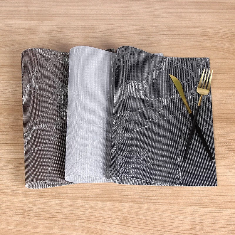 6 PC Marble Place Mats - Style Phase Home