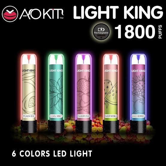 AOKIT Light King RGB 1800 Puff Disposable Vape - Style Phase Home