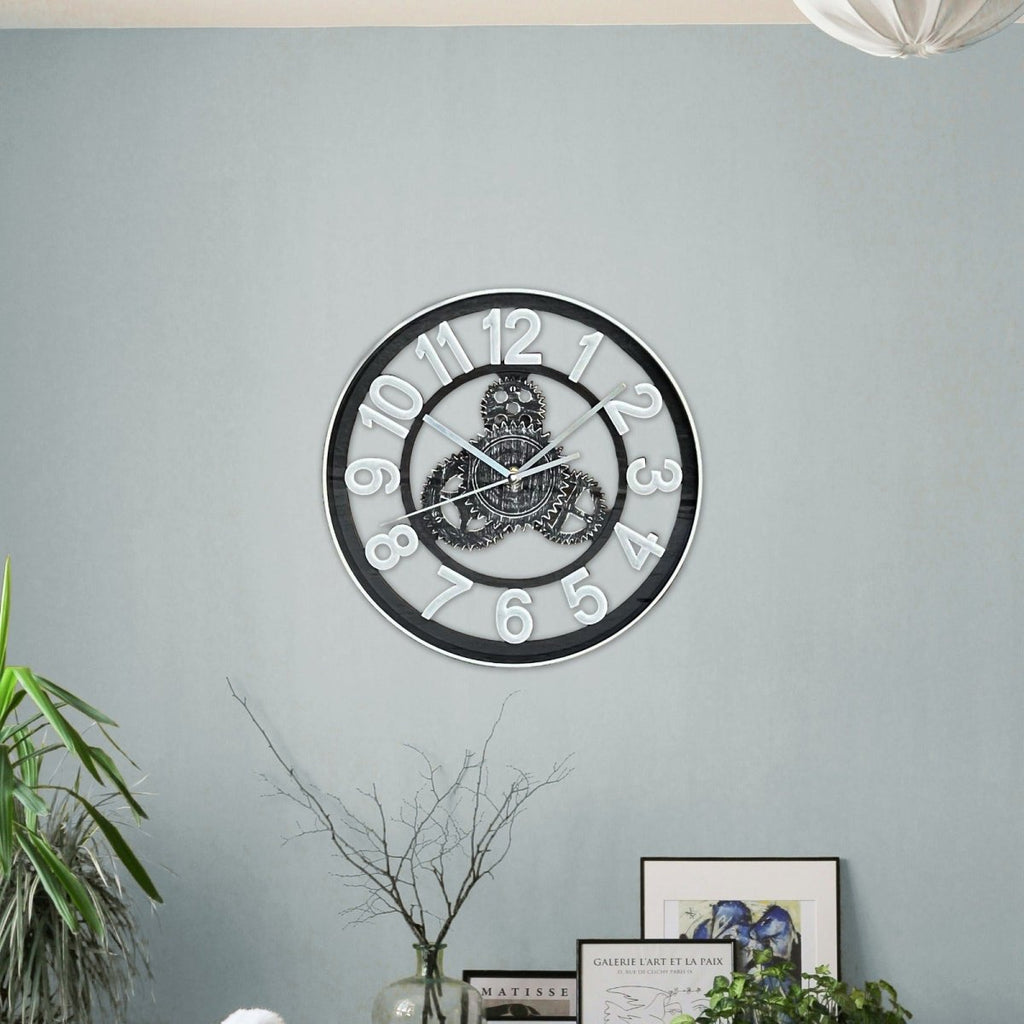 Gear Clock - Silver - Style Phase Home