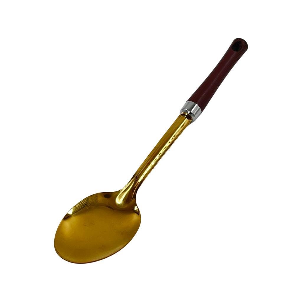 Gold Wooden Handle Utensils - Style Phase Home