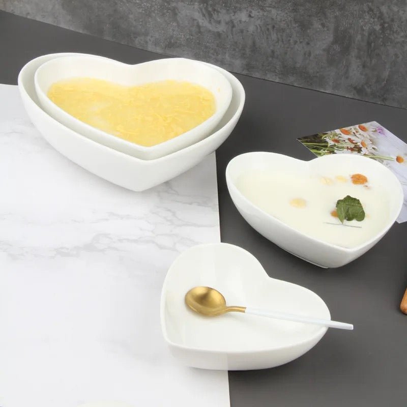 Heart Shape Porcelain Bowl - Style Phase Home