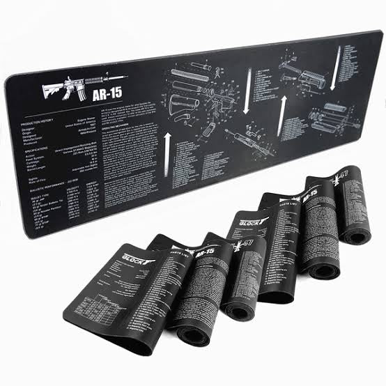 Large Gun Blueprint Mousepad - Style Phase Home