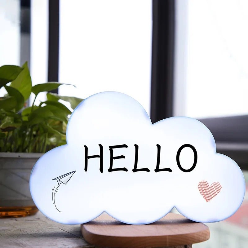 LED Cloud Message Light Box - Style Phase Home