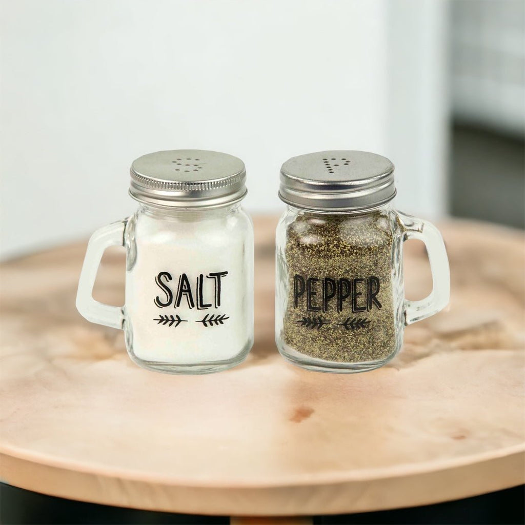 Mason Jar Salt & Pepper Shaker Set - Style Phase Home