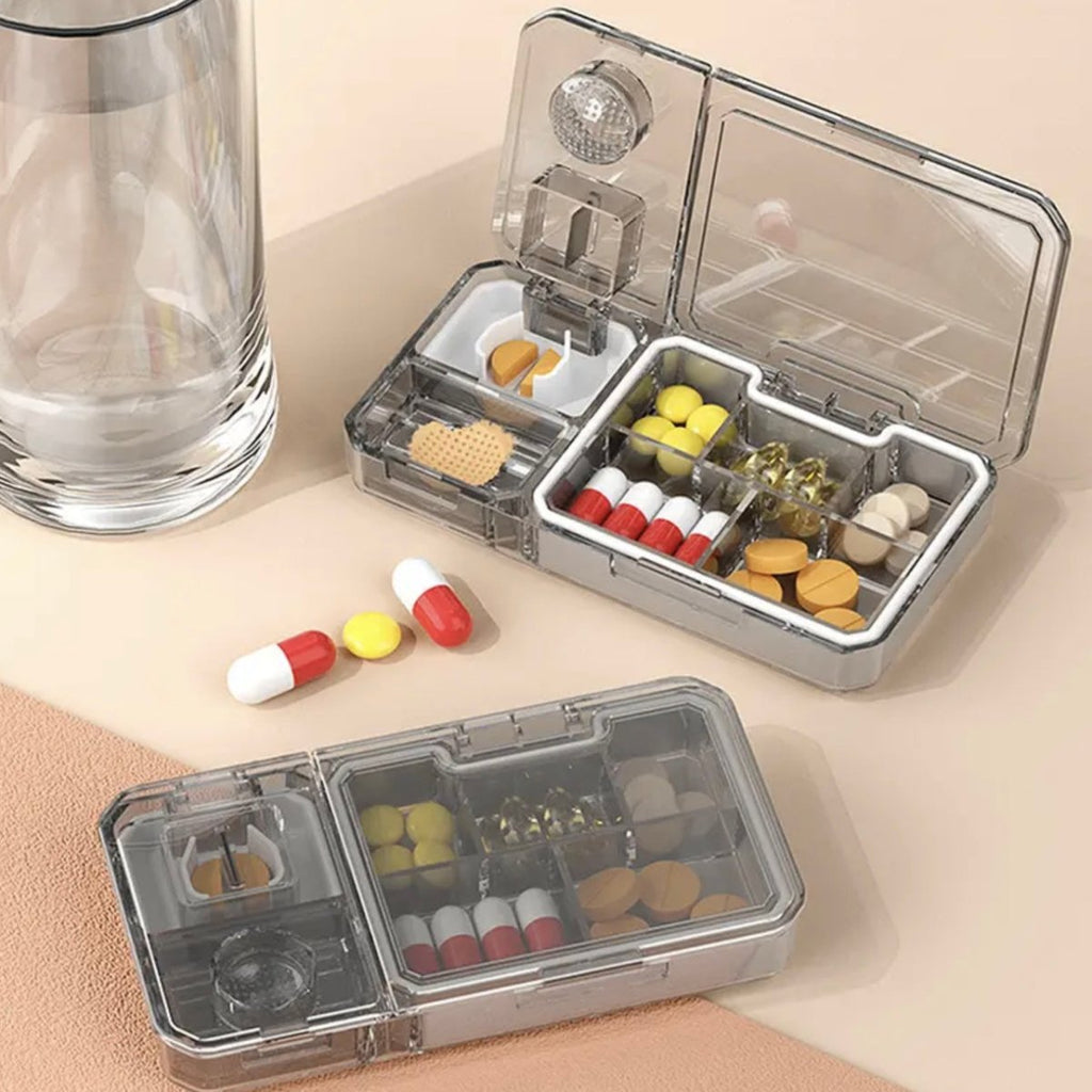 Multifunctional Medicine Box - Tablet Cutter & Crusher - Style Phase Home