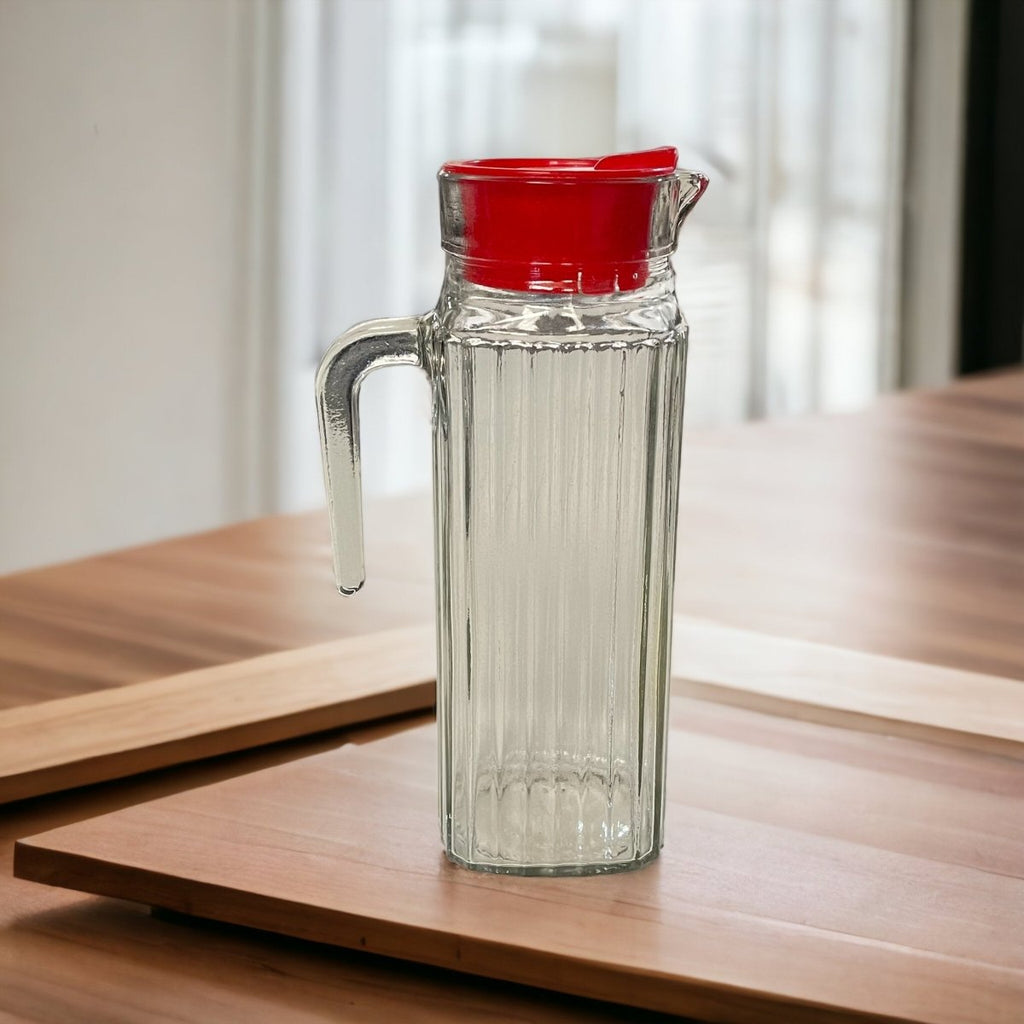 Ribbed Glass Jug - 1.2 L - Style Phase Home
