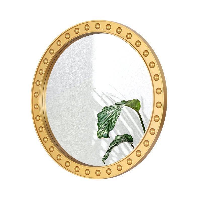 Round Luxury Gold Mirror - 50cm - Style Phase Home