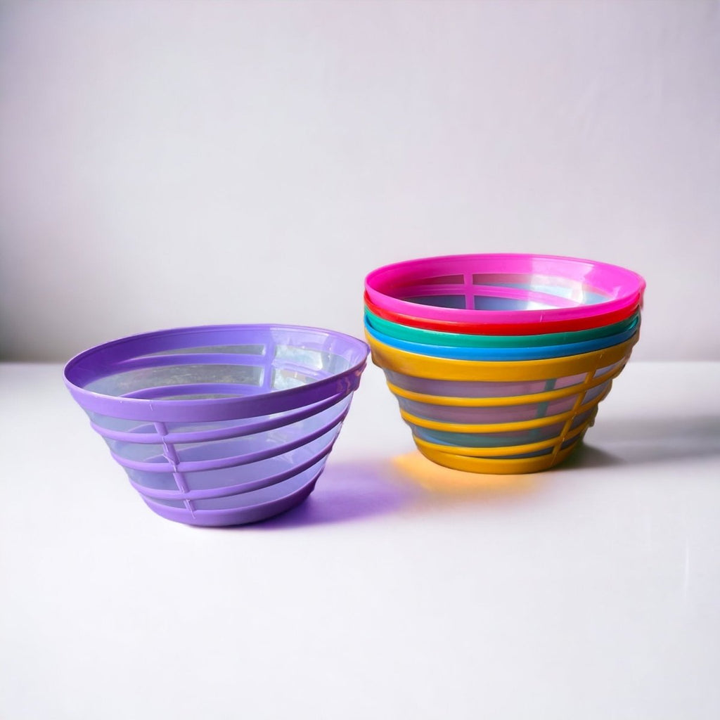 Spiral Plastic Salad Bowl - Style Phase Home