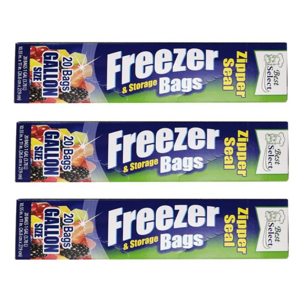 Zipper Seal Freezer Storage Bags - Style Phase Home